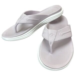 Sperry Windward Float Thong Flip Flops Sandals Sz 12 M Lilac Summer Comfy Beachy